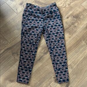 Sweaty Betty Star Patterned Leggings - Navy Red and White